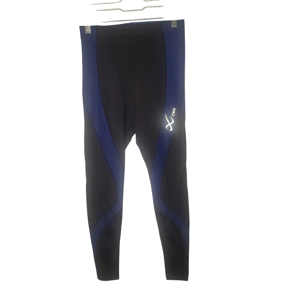 CW-X Stabilyx Joint Support Capri (22x24) Compression Tights Women S Black Blue
